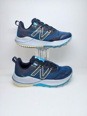New Balance TRAIL-NITREL  Navy Blue Sneakers with Teal Accents